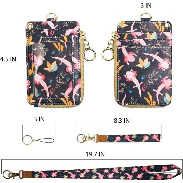Portefeuille Organisateur Femme Avec Fermeture éclair - Motif Abeille Beige, Pratique Et Stylé