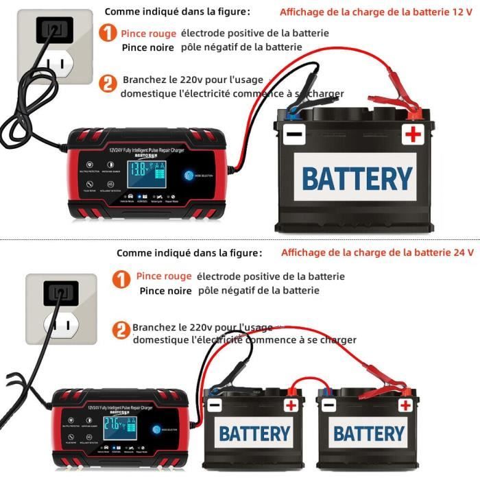 Chargeur de Batterie de Voiture,désulfateur de Maintenance de Batterie -  Cdiscount Auto
