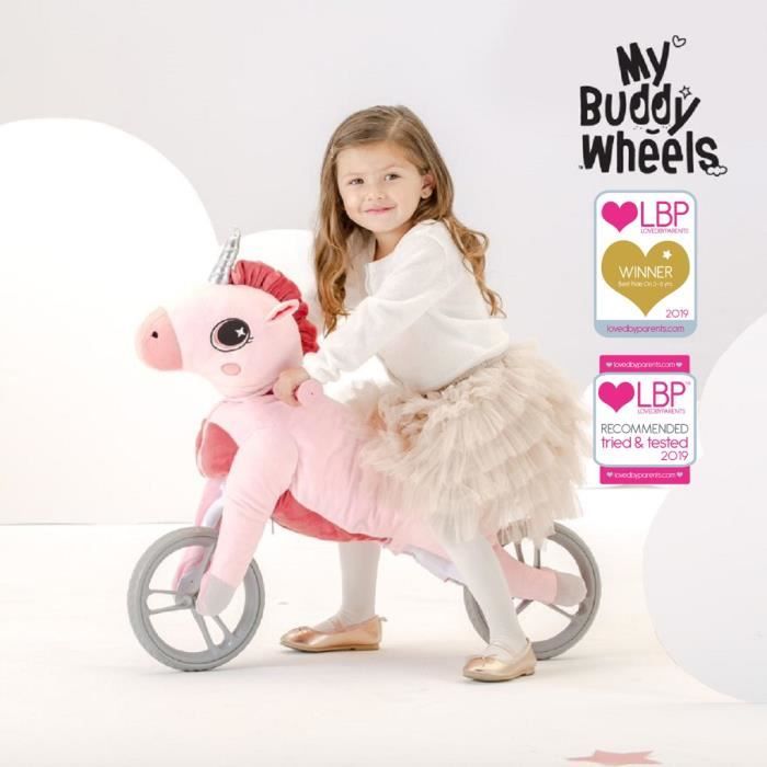YVOLUTION Draisienne My Buddy Wheels Licorne Rose Cdiscount