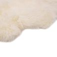 BONNE® 92176 Tapis Intérieur - Extérieur - Tapis en peau de mouton 60 x 90 cm Blanc Tapis de salon Tapis de sol - Moderne-2