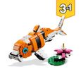 LEGO 31129 Creator 3-en-1 Sa Majesté le Tigre, Jouet et Figurine Animaux, se Transforme en Panda, et Poisson, Enfants Dès 9 Ans-2