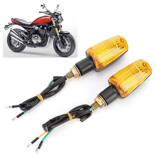 Clignotant moto, Clignotant LED moto rouge, noir (facultatif)env.170g-HEN -  Cdiscount Auto