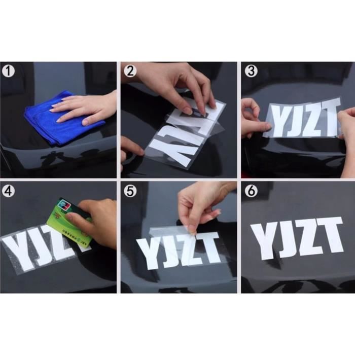 Lot de 4 bandes décoratives en PVC noir pour portière de voiture, 110 x