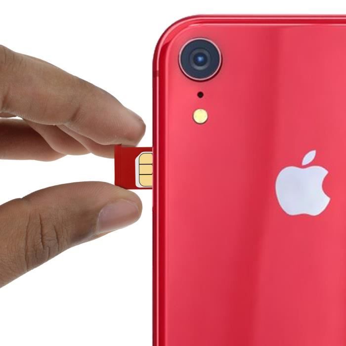 Tiroir SIM Pour IPhone XR - Corail - Neuf Générique - Remplacement Facile