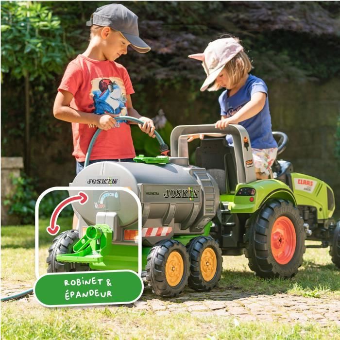 Remorque Citerne Jouet 30L Avec Robinet Pour Tracteur à Pédales Falk - New Holland - Fabriqué En France, 3-7 Ans