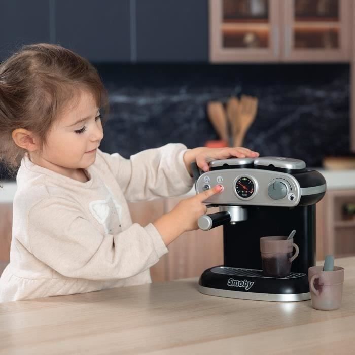Machine à Café Espresso Jouet Smoby Rowenta – Sons Et Lumières, Percolateur Amovible – Imitation Réaliste – Piles Incluses
