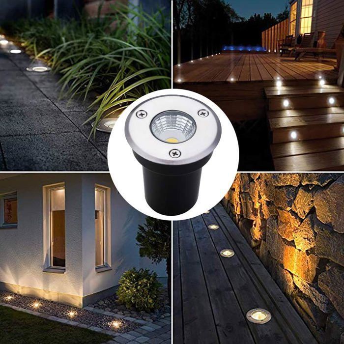 Spot encastrable LED d'extérieur LED/8W/12V IP67