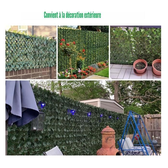 Haie Artificielle 1x3M, Mur Vegetal Artificiel Exterieur, Brise Vue ...