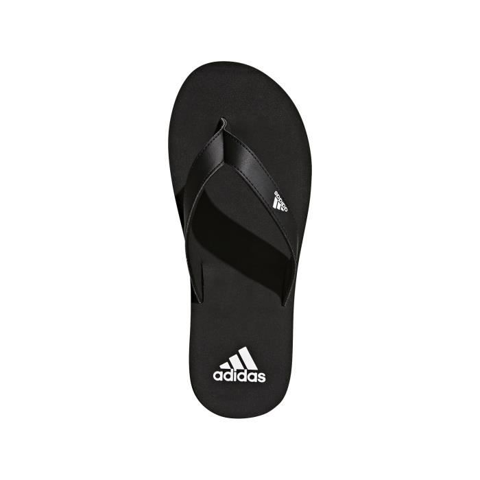 Tongs adidas Eezay Essence noir noir blanc 46 Cdiscount Sport