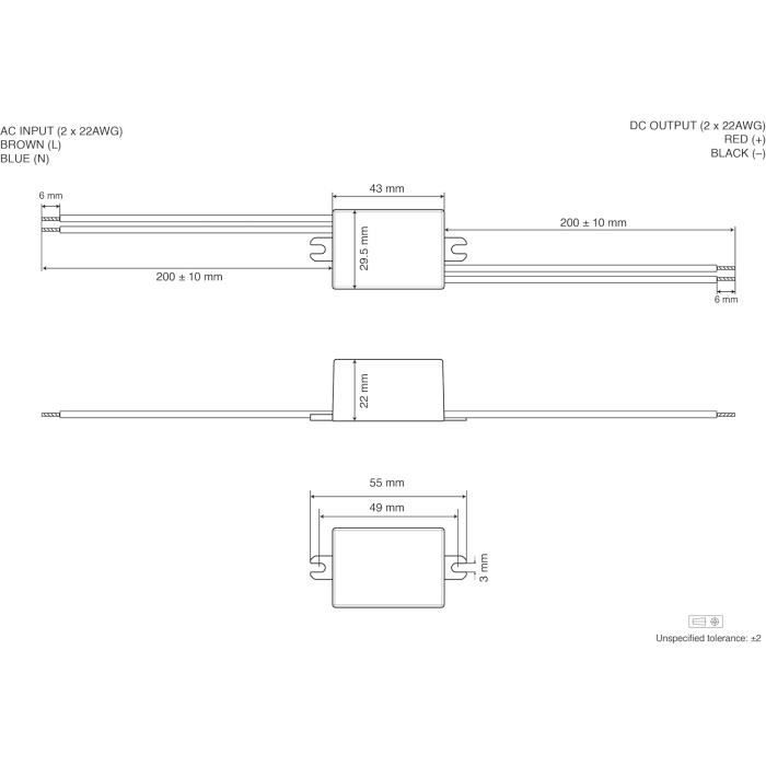 Transformateur LED Illuburg 24V 20W IP67 - Alimentation Étanche Sans Scintillement, 65x48x28 Mm Pour Bande LED