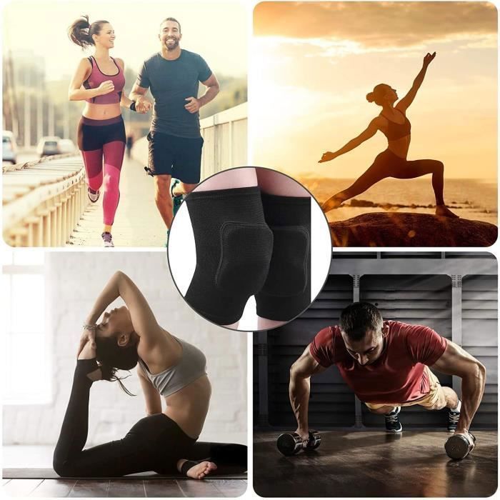 Mulapucher Genouillères De Danse – Mousse épaisse, Unisexe Pour Sport Et Fitness