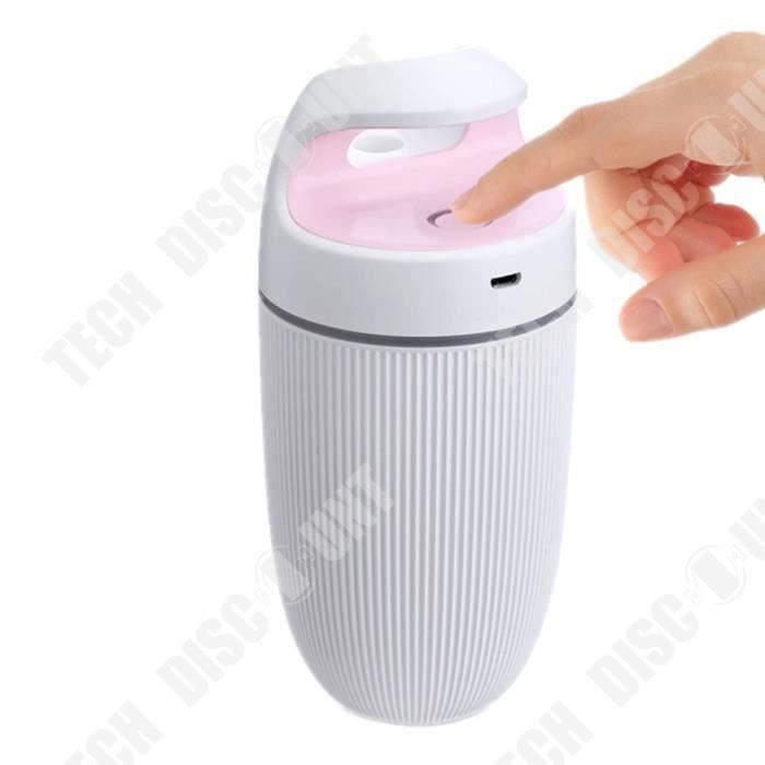 Humidificateur D'Air Floral USB 260ml - Brume Fine 2 Modes Avec Lumière Colorée 7 Couleurs Pour Chambre, Bureau, Voiture Et Plantes