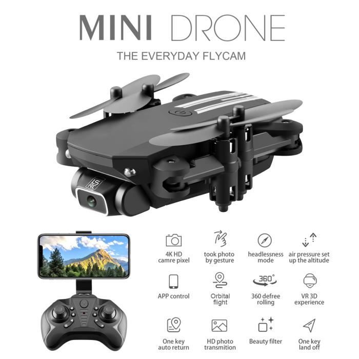Drone professionnel avec caméra 4k HD - Quadcopter pliable pour les  débutants, Mode sans tête Retour automatique à la maison adapté aux  débutants Raun-au