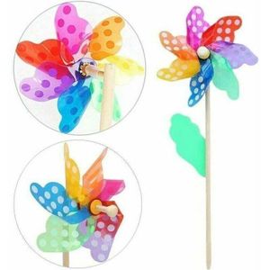 BOGEEL – Lot De 10 Moulins à Vent En Plastique Colorés, Décoration De Jardin, Chambre Enfant, Fête, Extérieur