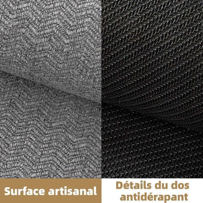 COSY HOMEER Tapis D'Entrée Intérieur 60x90cm - Paillasson Antidérapant Lavable Absorbant Gris Foncé