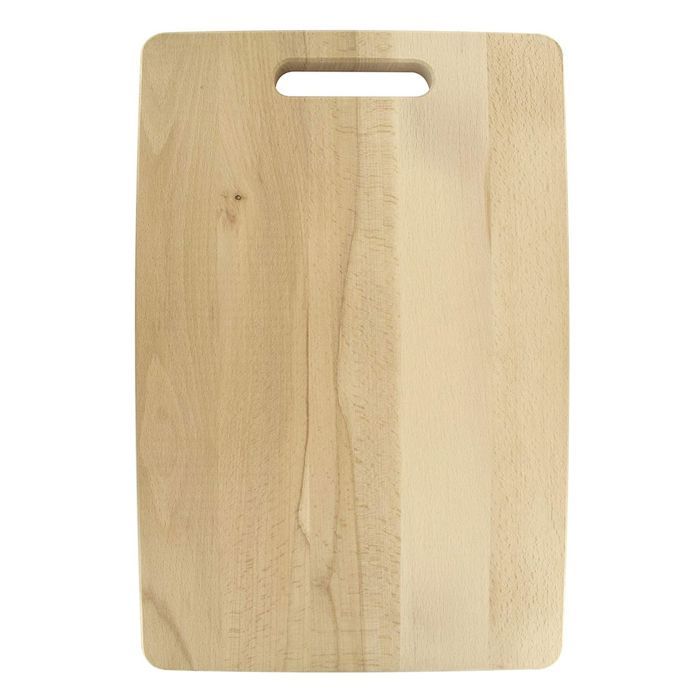 Planche à Découper En Bois – 28x40x1,8 Cm – Pour Cuisine Et Présentation – Facile à Nettoyer, Design Élégant