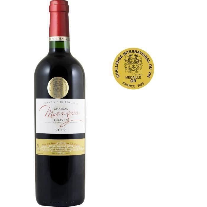 Château Marges 2012 Graves - Vin rouge de Bordeaux