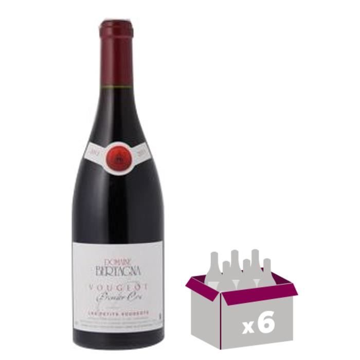DOMAINE BERTAGNA 2014 - Vougeot Premier Cru contrôlé - Pinot Noir - 75 cl x6