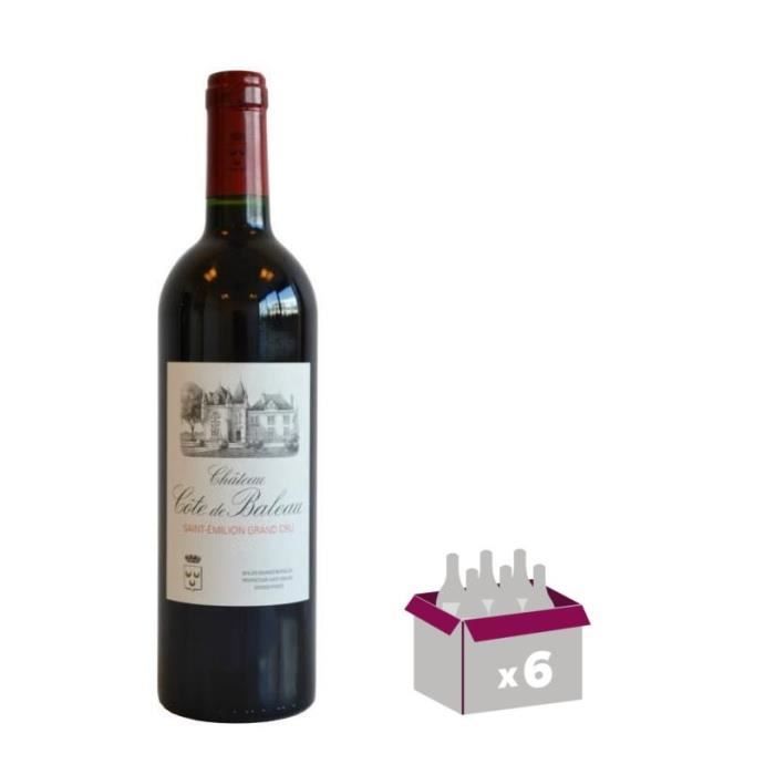 CHÂTEAU COTE DE BALEAU - St Emilion - Grand Cru - Rouge - 2012 - Lot de 6