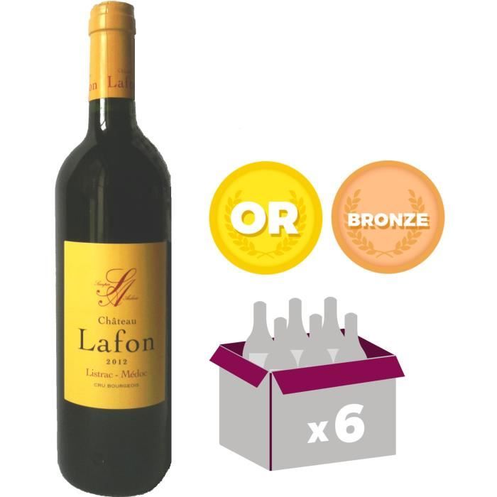 Château Lafon 2012 Listrac Médoc Cru Bourgeois - Vin rouge de Bordeaux