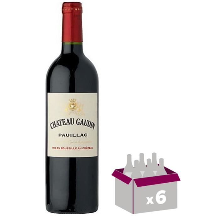 CHÂTEAU GAUDIN 2012 - Pauillac - Vin Rouge - 75 cl x6