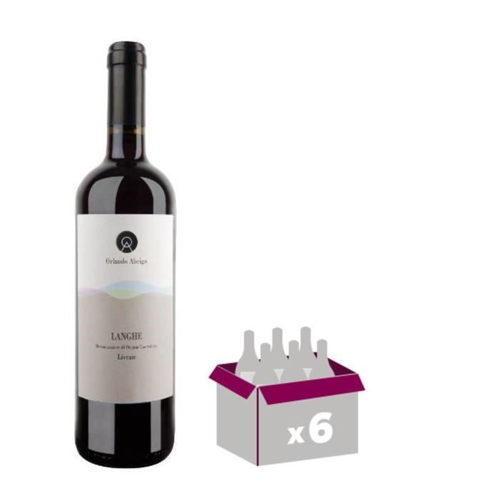 ORLONDO ABRIGO 2012 Abrigo Langhe Vin d'Italie - Rouge - 75 cl - DOC x 6