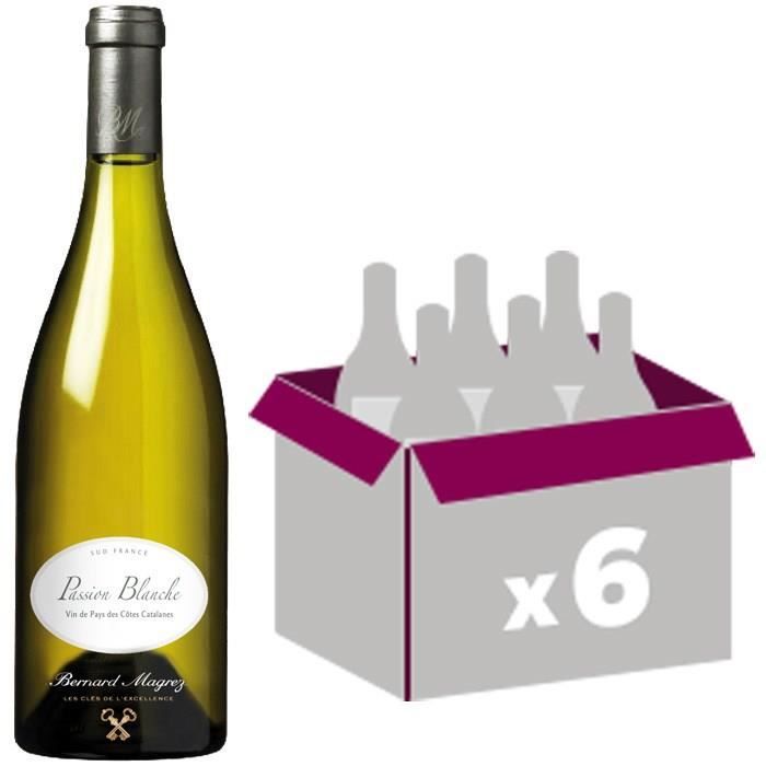 BERNARD MAGREZ Passion Blanche Côtes de Catalanes 2012 - Vin blanc - 75 cl x6