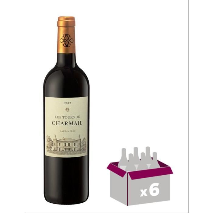 TOURS DE CHARMAIL 2012 Haut-Médoc - Rouge - 75 cl x 6