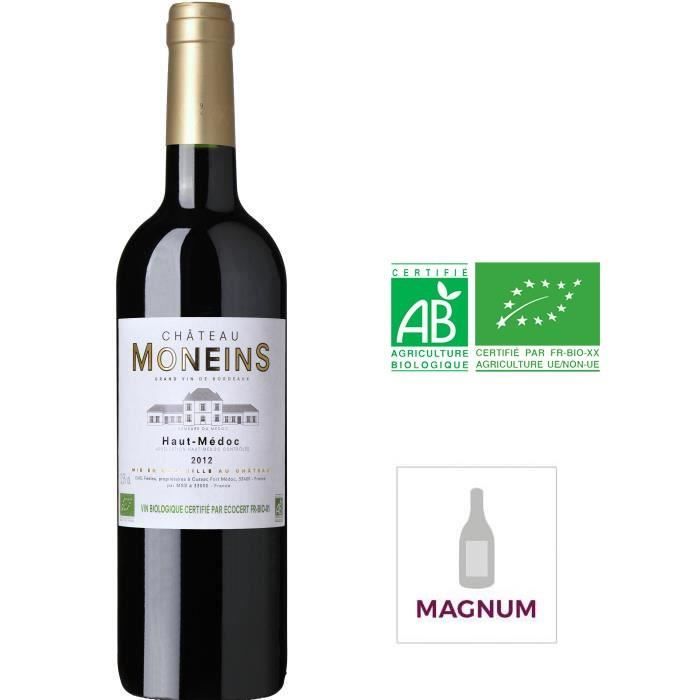 Magnum Château Moneins 2013 Haut Médoc -Vin rouge de Bordeaux - Bio