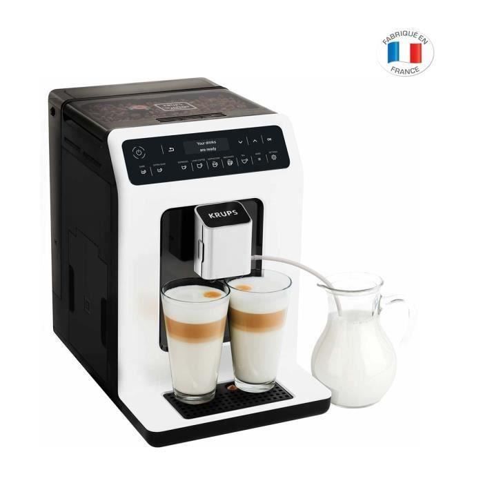 KRUPS EA890110 Evidence - Machine à café à grain - Broyeur grain - Cafetière Expresso Cappuccino Espresso - 2 tasses