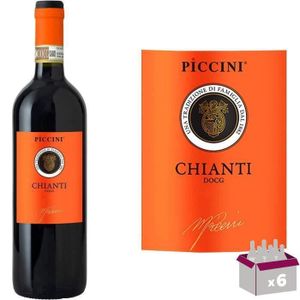 VIN ROUGE Piccini Chianti - Vin rouge d'Italie x6