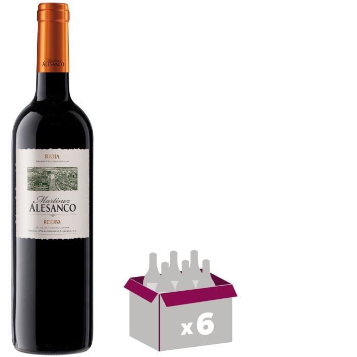 ALESANCO 2014 Reserva Rioja Vin Espagnol Rouge 75 cl DOCQ x 6 La cave Cdiscount