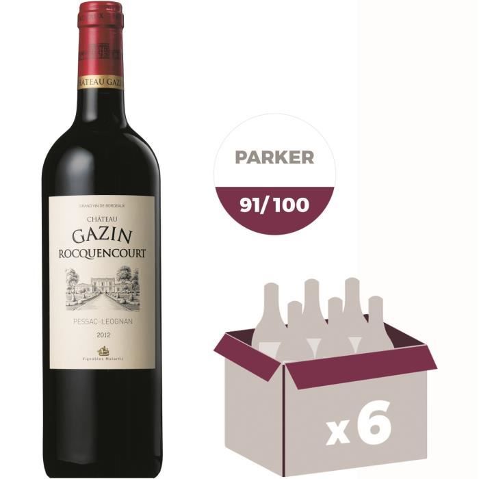 Château Gazin Rocquencourt Pessac-Léognan 2012 - Vin rouge - La cave ...