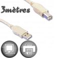 Câble USB 2.0 A mâle / Type B mâle 3m-0