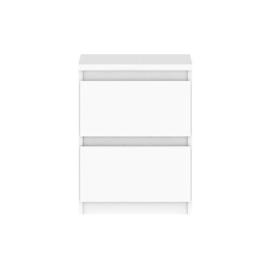 FINLANDEK Chevet NATTI contemporain gris et blanc mat L 42 cm 
