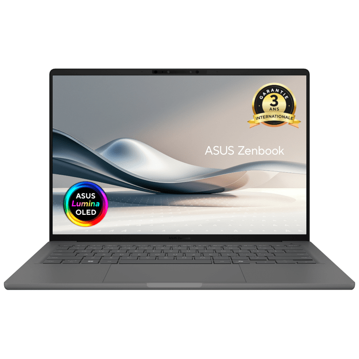 PC Portable ASUS ZenBook 14 OLED UX3407 : Win 11 14.0 WUXGA Snapdragon X1P 26 100 RAM SSD - vue 1