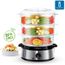 Aigostar Fitfoodie 30CFO Cuiseur Vapeur 9L - 800W, 3 Niveaux, Minuterie 60min - Cuisine Saine Sans Huile