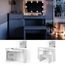 Coiffeuse Vicco Little Lilli Avec Miroir Et Tabouret, Blanche, Moderne