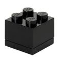 Boîte miniature LEGO - Mini boîte à 4 plots - Noir - Pour repas - Bébé à partir de 3 mois-0