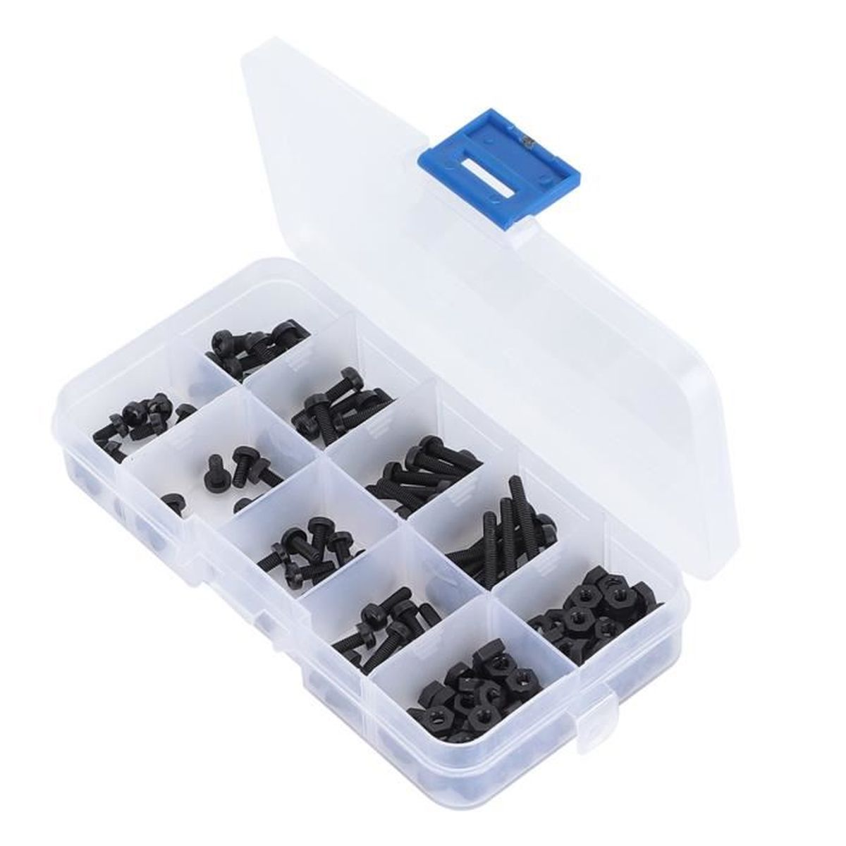 Support De Fixation Croisée Plastique B12-B12 - Polyamide Renforcé Fibre, Résiste à 60°C - Avec Vis Inox - Pour Assemblages - 11