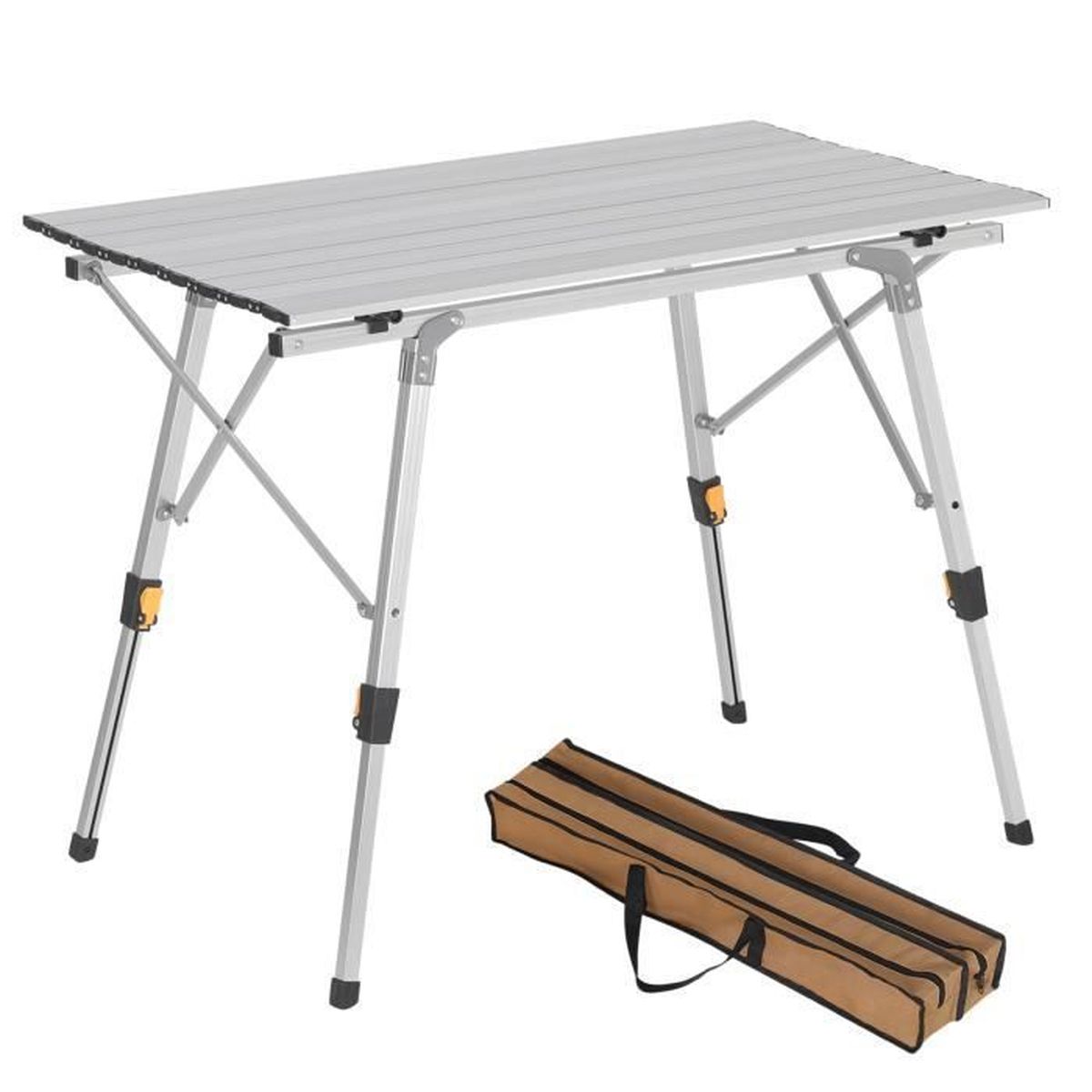 WOLTU Table de camping pliante en Aluminium,Table de randonnée pliable