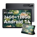 Blackview Tab 90 Tablette Tactile 10.92" 1080P FHD Android 14 RAM 24Go ROM 128Go/SD 1To 8200mAh(10W) Mode PC WPS Dual SIM - Gris