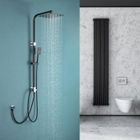 AURALUM MAX Colonne de Douche sans mitigeur 2 Fonctions Ensemble de Douche en Inox avec Douchette de tête de 10 pouces, Haute Réglable 69-113