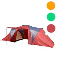 Tente de camping Loksa, 4 personnes, dôme ~ rouge