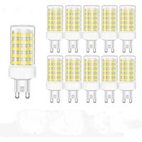 Lot de 10 G9 10W Ampoules LED 1000 Lumens G9 100W Halogène Equivalent Remplacement G9 Blanc Froid 6000K AC 220-240V Non Dimmable