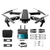 Drone pliable EKASN S62 4K Wifi avec deux caméras FPV 360° flips et 2 batteries - Noir