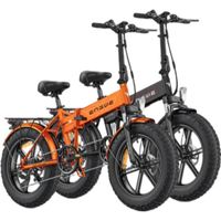 velo electrique Pliable adulte ENGWE EP-2 Pro Autonomie 120km VTT fat bike Pneus 20 pouces avec amortisseur avant Orange+Noir