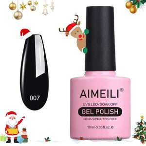 VERNIS A ONGLES AIMEILI Vernis Semi-Permanent Noir Soak Off UV LED