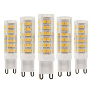 AMPOULE - LED Ampoule LED G9 7W Equivalent 60W Halogène Ampoules Blanc Chaud 3000K 500LM Non-Dimmable AC220-240V (Lot de 5)