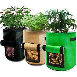 Un Sac De Semences Sac De Plantation Pas Cher Sac De Plantation 10L - Lot De 5 Pots Géotextiles Avec Fenêtre | Pour Plantes, Fleurs, Fruits Lot 5 Sacs Jardinage Urbain Sacs Réutilisables Un Sac De Semences Sac De Plantation Pas Cher Sac De Plantation 10L - Lot De 5 Pots Géotextiles Avec Fenêtre | Pour Plantes, Fleurs, Fruits Lot 5 Sacs Jardinage Urbain Sacs Réutilisables